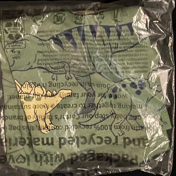 Carter’s Toddler Dinosaur Graphic Short Sleeve Tee - Green - 2T - Picture 4 of 4